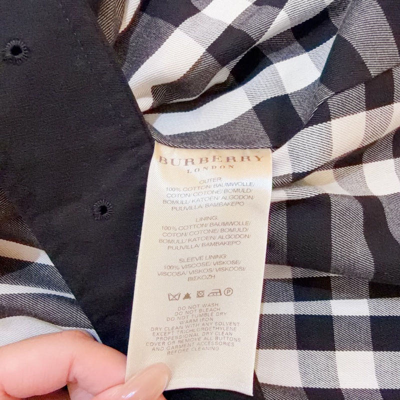 閒置 BURBERRY 經典雙排扣長款風衣-4