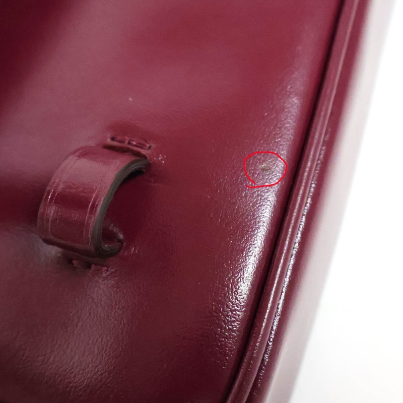 金鐸精品~C798 MONTBLANC萬寶龍Meisterstück 大師傑作系列勃根地紅小牛皮迷你側肩背信差包記者包-8