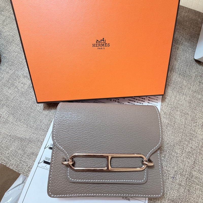 愛馬仕hermes roulis豬鼻子slim 大象灰-0