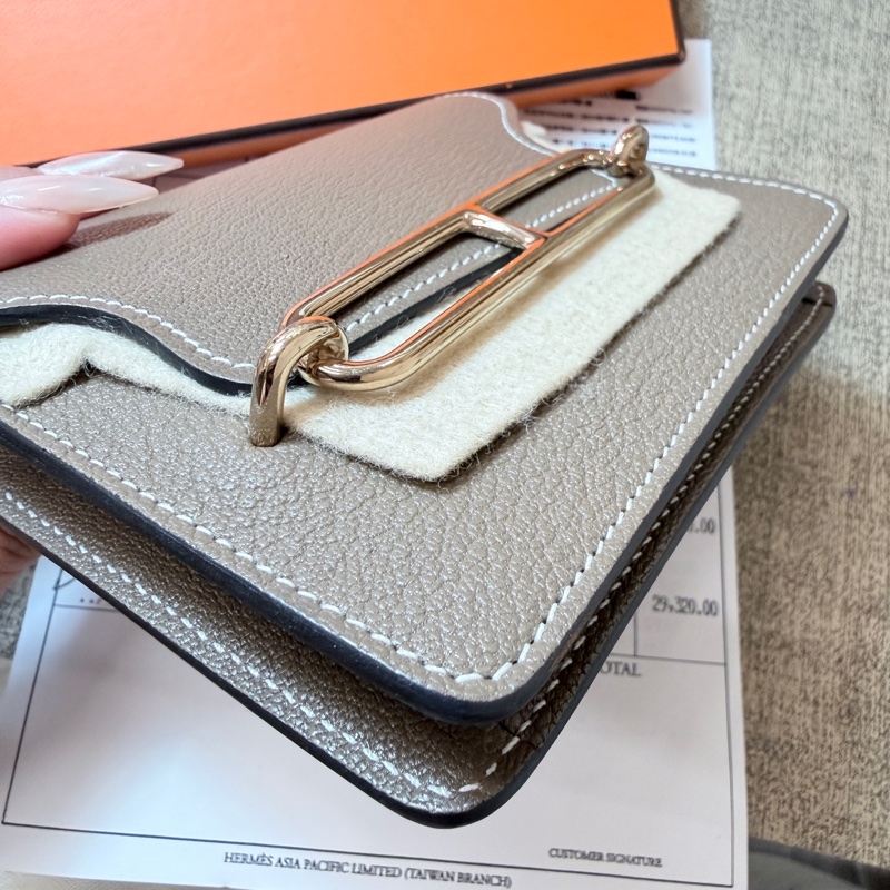 愛馬仕hermes roulis豬鼻子slim 大象灰-3