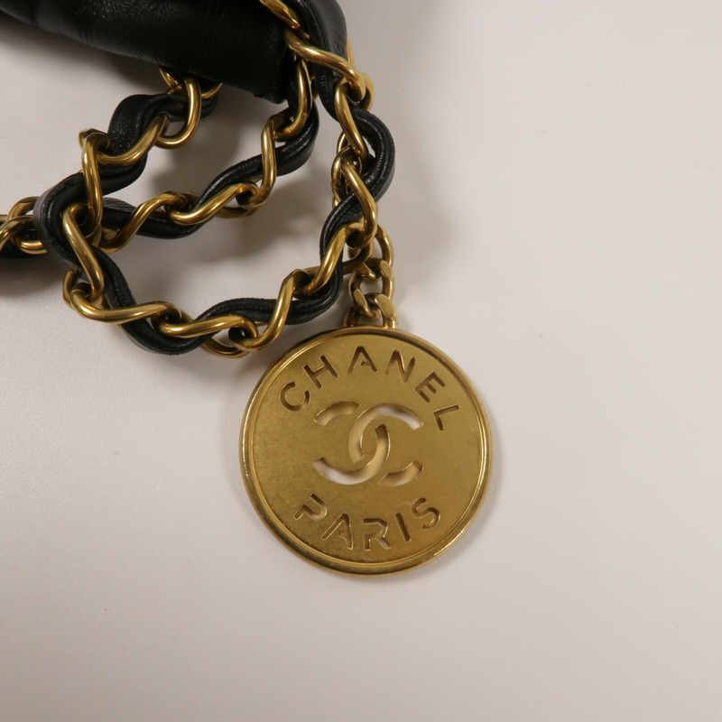 CHANEL 牛皮皮革Chanel 22 Small鏈帶肩背袋-10