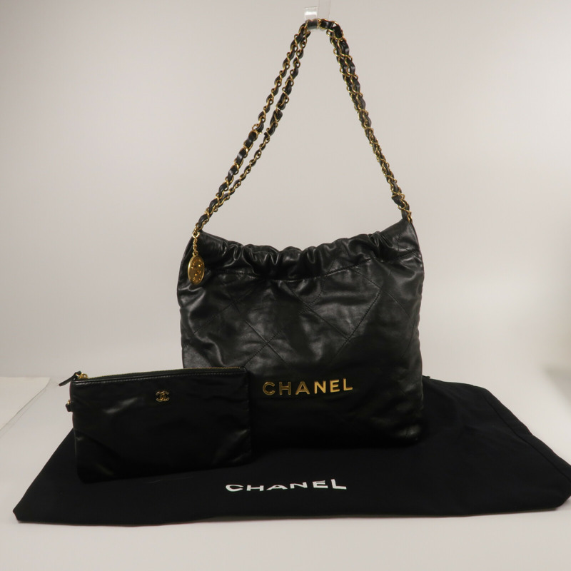 CHANEL 牛皮皮革Chanel 22 Small鏈帶肩背袋-12