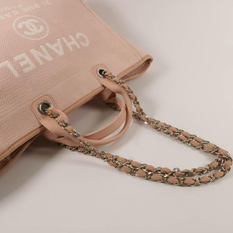 CHANEL 帆布Deauville手挽袋-8