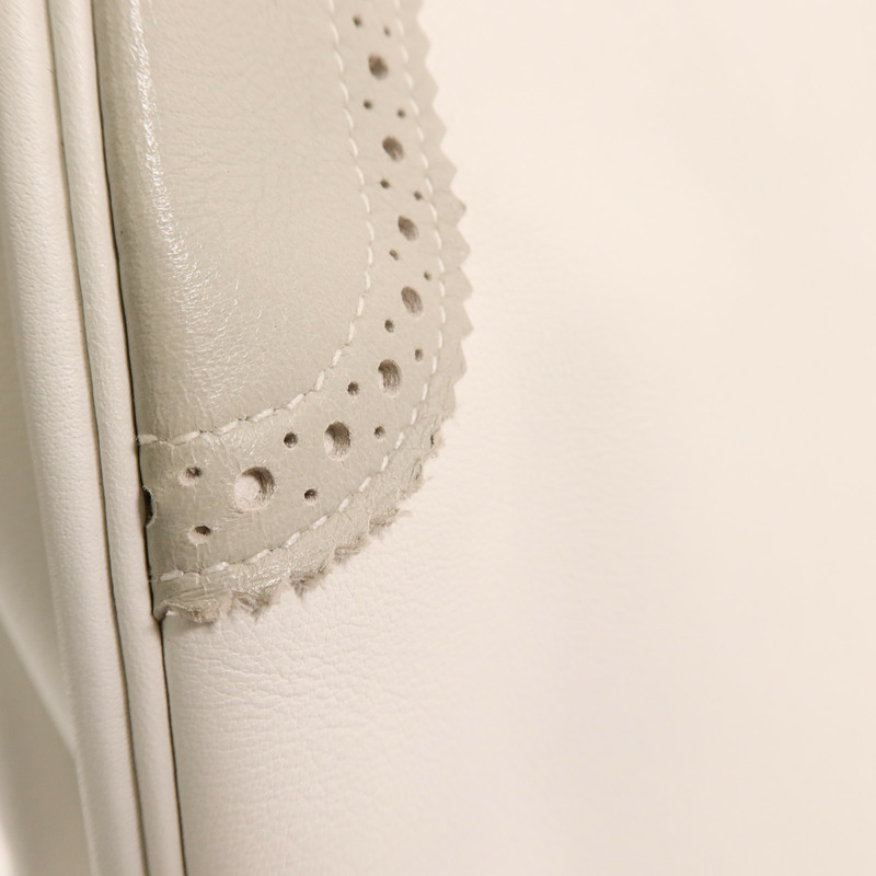 HERMES Swift皮革Ghillies Kelly 35手挽肩背兩用袋Blanc/Gris Perle-17