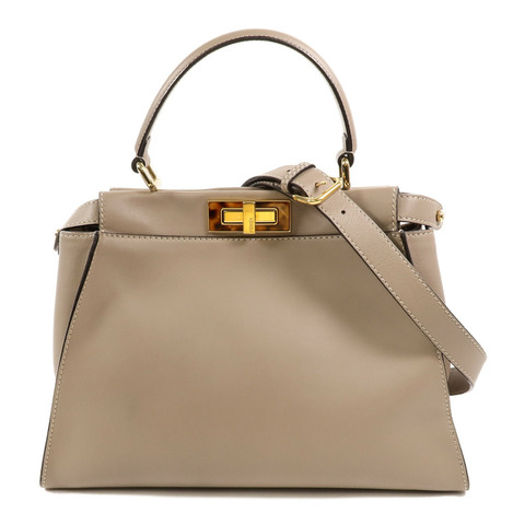 FENDI 牛皮皮革Peekaboo Medium手挽肩背兩用袋