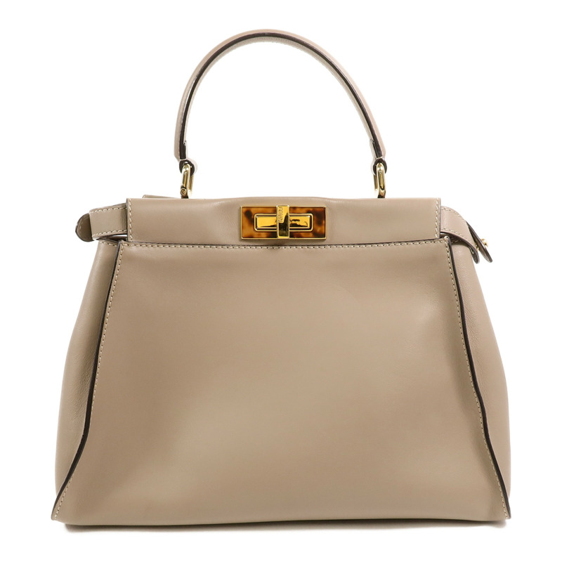 FENDI 牛皮皮革Peekaboo Medium手挽肩背兩用袋-1