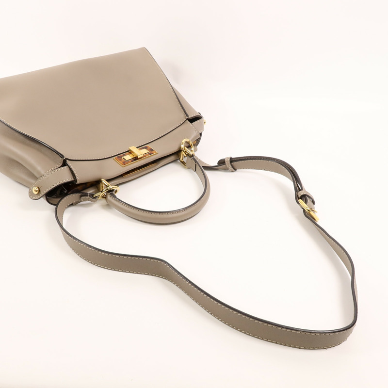 FENDI 牛皮皮革Peekaboo Medium手挽肩背兩用袋-8