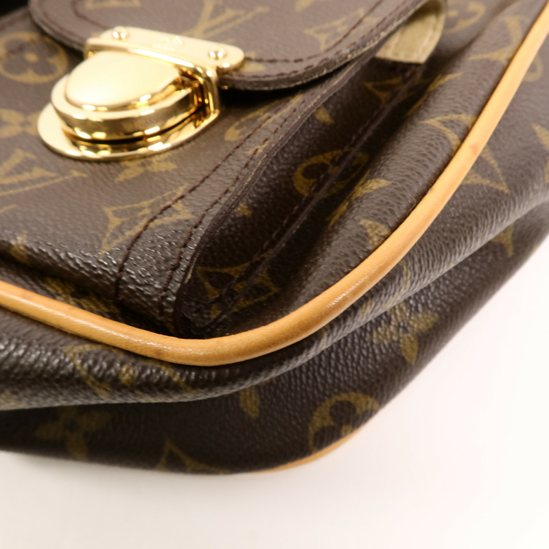 LOUIS VUITTON Monogram Hudson GM金扣肩背袋-11