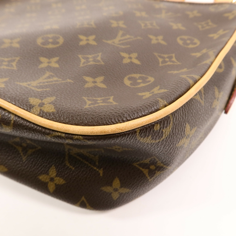 LOUIS VUITTON Monogram Hudson GM金扣肩背袋-13
