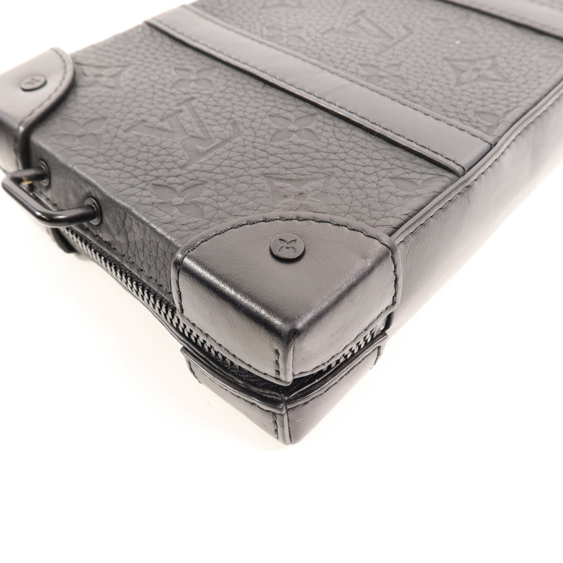 LOUIS VUITTON Monogram Taurillon Soft Trunk Wallet肩背袋-10