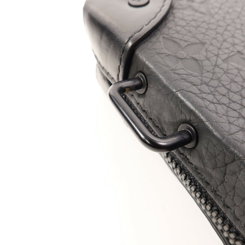 LOUIS VUITTON Monogram Taurillon Soft Trunk Wallet肩背袋-11