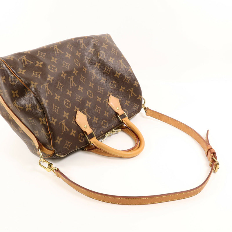 LOUIS VUITTON Monogram Speedy Bandouliere 30手挽肩背兩用袋-7