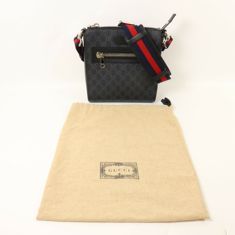 GUCCI 塗層帆布Messenger Bag肩背袋-8