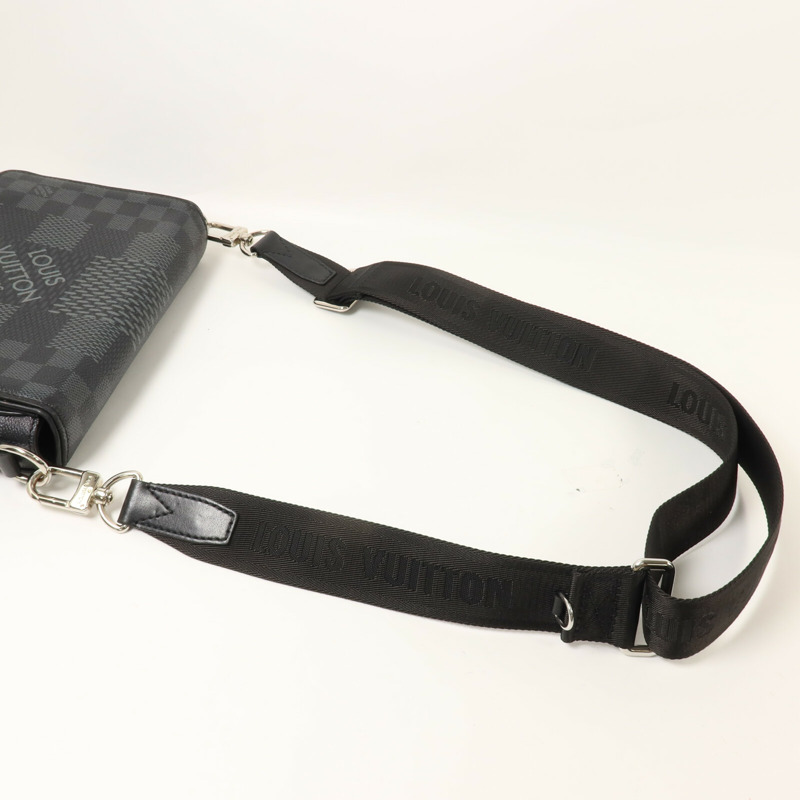 LOUIS VUITTON Damier Graphite Studio Messenger肩背袋-6
