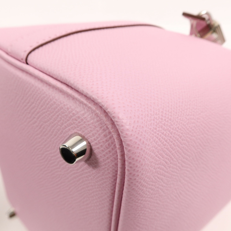 HERMES Epsom皮革Picotin PM手挽袋Mauve Sylvestre-11