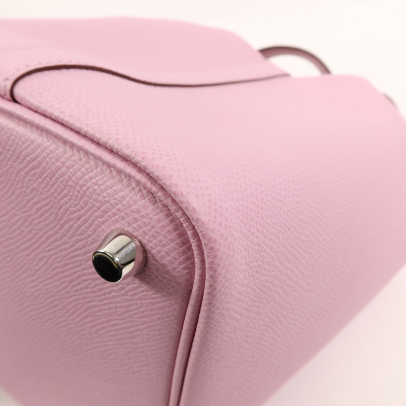 HERMES Epsom皮革Picotin PM手挽袋Mauve Sylvestre-13