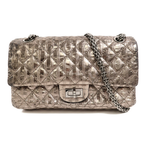 CHANEL 牛皮皮革2.55 Medium鏈帶肩背袋