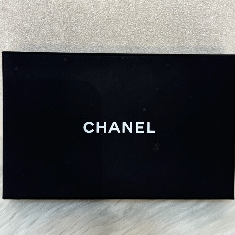 CHANEL 藍荔枝皮 銀色 雙C 彩繪內裡 釦式 零錢包 卡夾-31