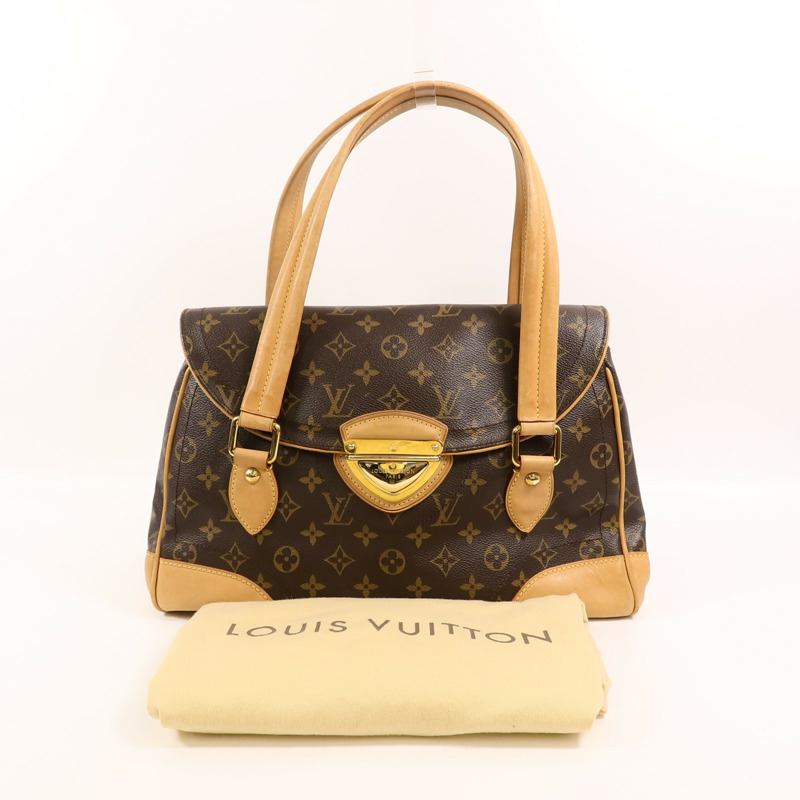 LOUIS VUITTON Monogram Beverly GM肩背袋-9