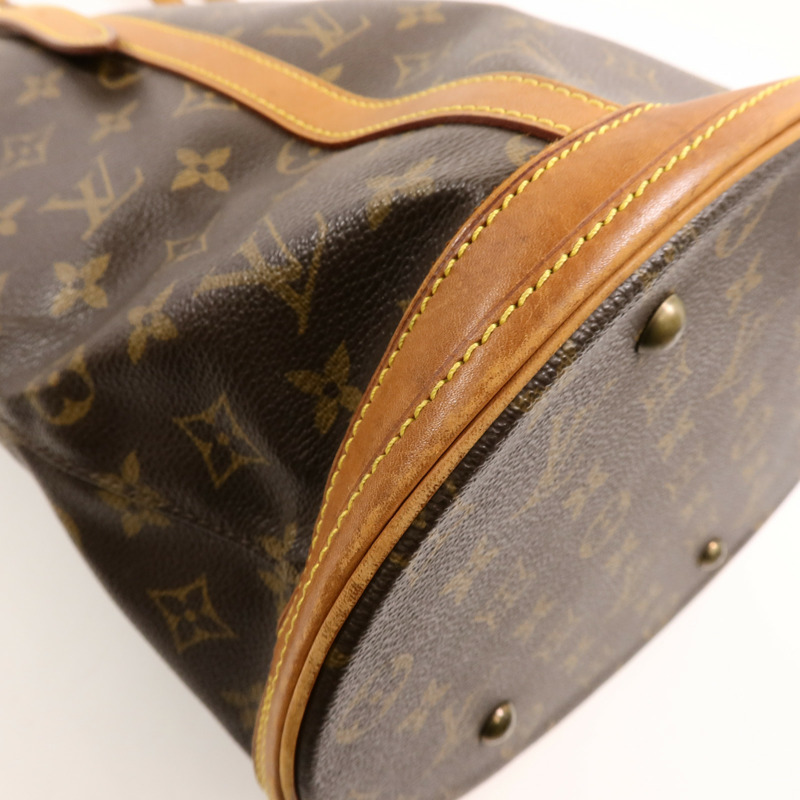 LOUIS VUITTON Monogram Bucket GM手挽袋-10