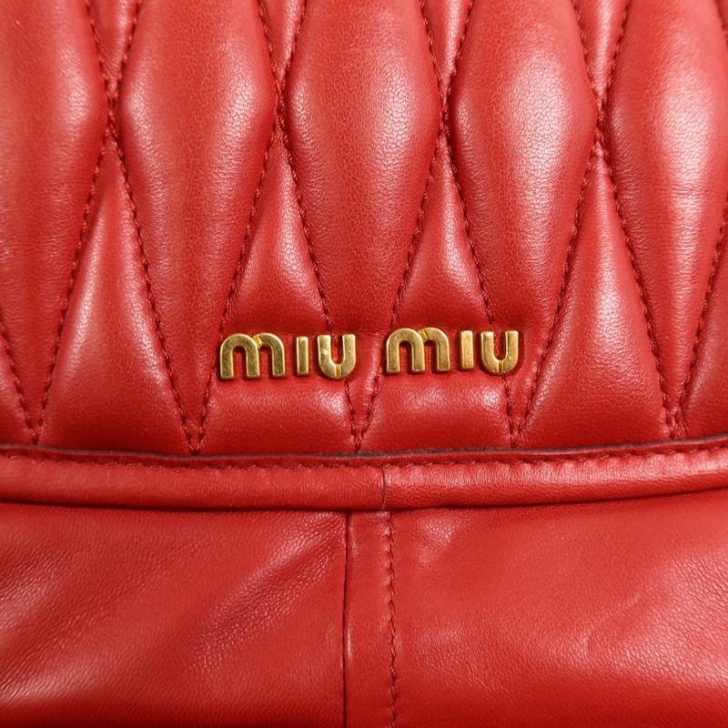 Miu Miu 羊皮皮革2 Way Shoulder手挽肩背兩用袋-10