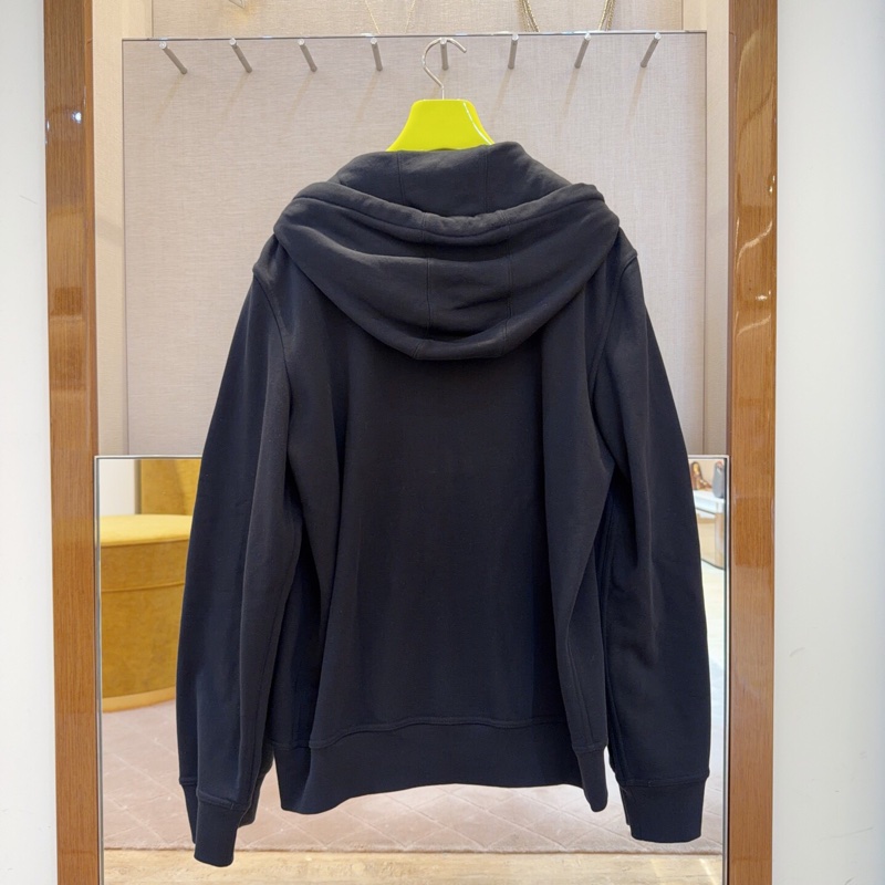 閒置 BURBERRY 戰馬刺繡男女同款連帽拉鍊衛衣-1