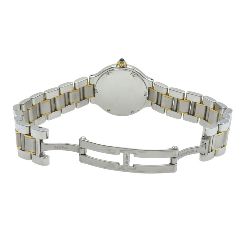 白色錶盤 18K黃金 不鏽鋼 Must 21 腕錶【Cartier 卡地亞】 W10073R6-5