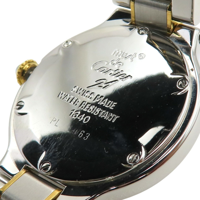 白色錶盤 18K黃金 不鏽鋼 Must 21 腕錶【Cartier 卡地亞】 W10073R6-6