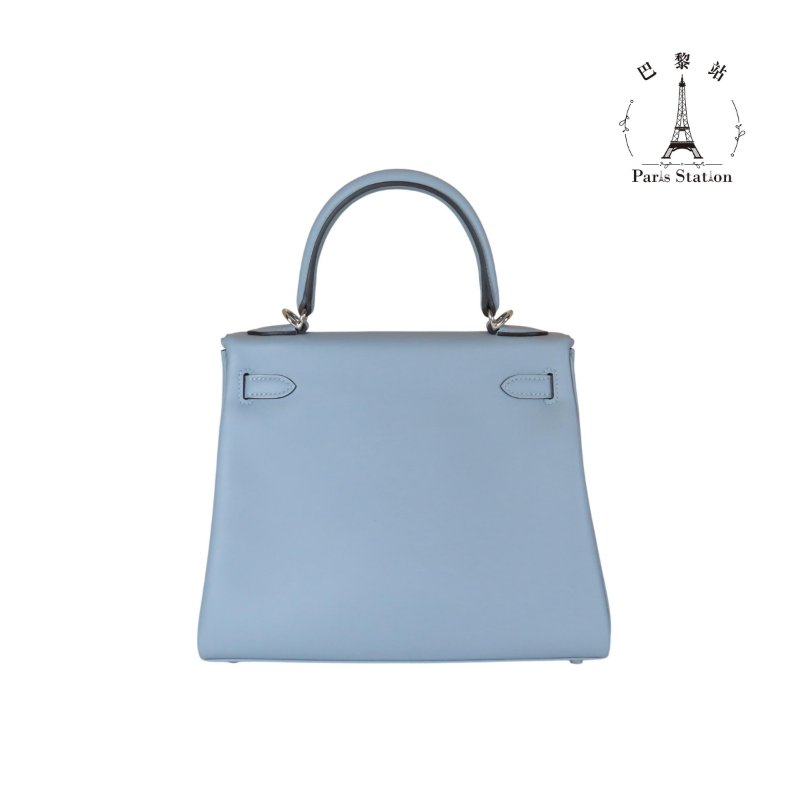 【巴黎站二手名牌專賣店】＊全新現貨＊HERMES 愛馬仕 真品＊ K刻 KELLY25 凱莉包 木偶灰銀釦 手提包 肩背包-1