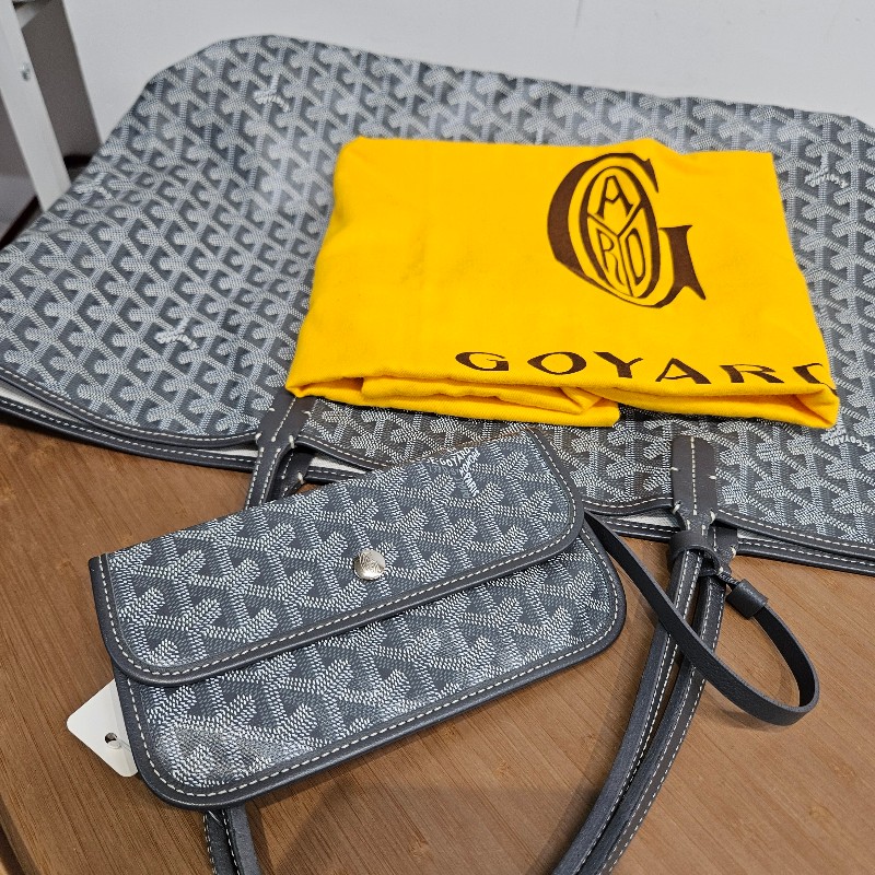 Goyard Saint Louis tote bag gm 灰色-2