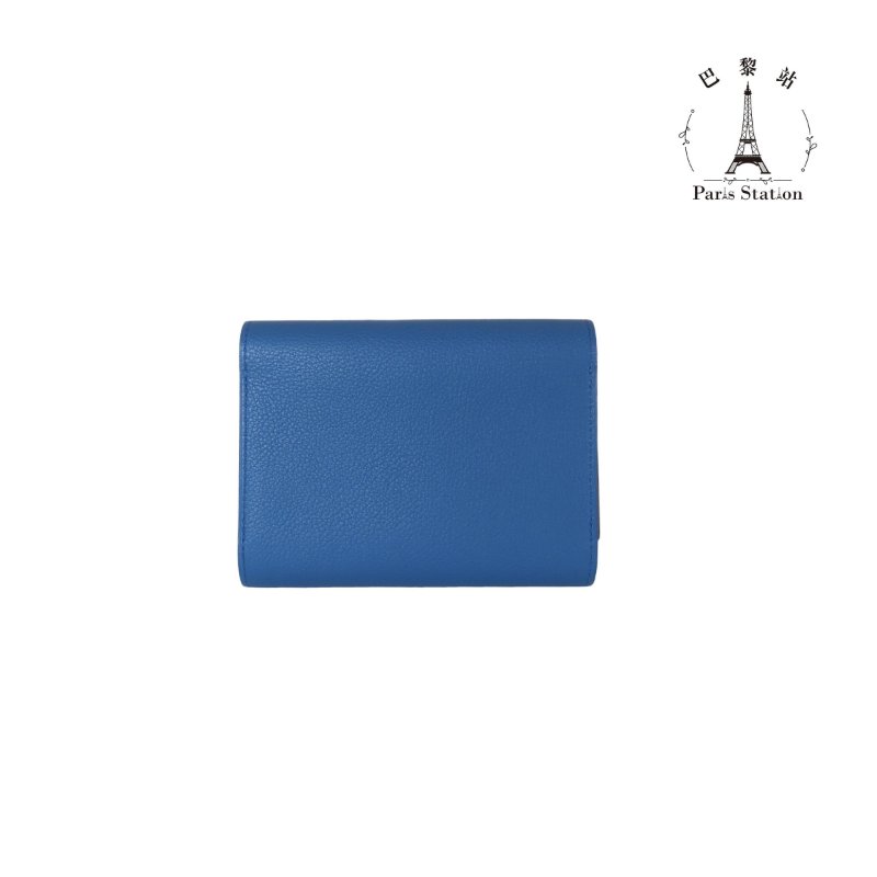 【巴黎站二手名牌專賣店】*現貨*HERMES 愛馬仕 真品*X刻 Passant系列 霧藍色 H穿扣牛皮手拿包-1
