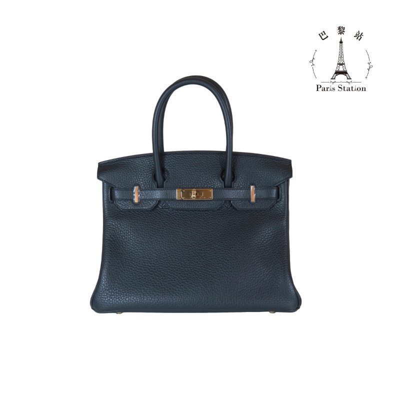 【巴黎站二手名牌專賣店】*現貨*HERMES 愛馬仕 真品* X刻 經典黑色89 金扣 BIRKIN 30 手提包-0