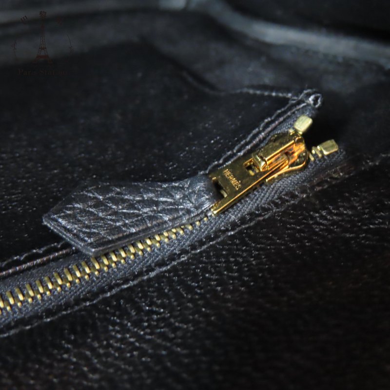 【巴黎站二手名牌專賣店】*現貨*HERMES 愛馬仕 真品* X刻 經典黑色89 金扣 BIRKIN 30 手提包-7