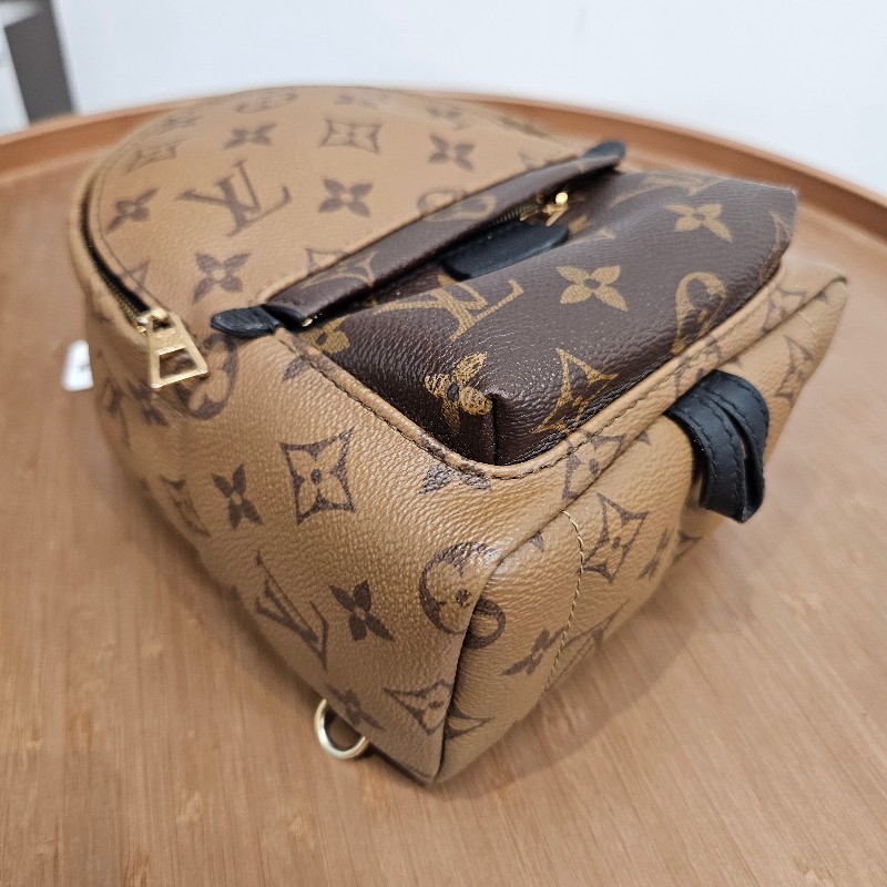LV Palm Springs Mini 拼色老花 背囊-2