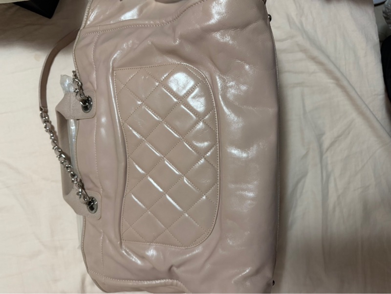 Chanel米色皮革沙灘包-1