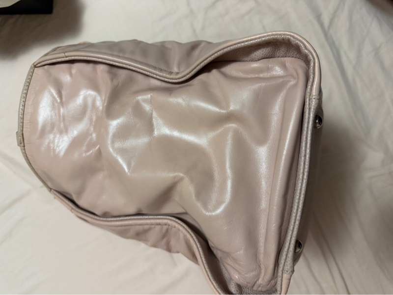 Chanel米色皮革沙灘包-8