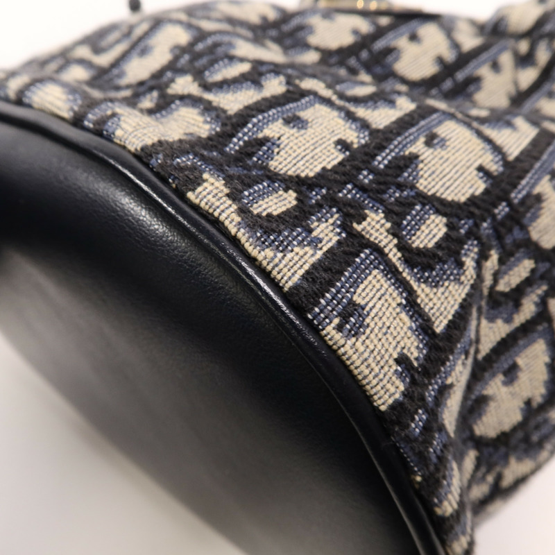 Dior Oblique帆布30 Montaigne Mini Busket鏈帶肩背袋-11