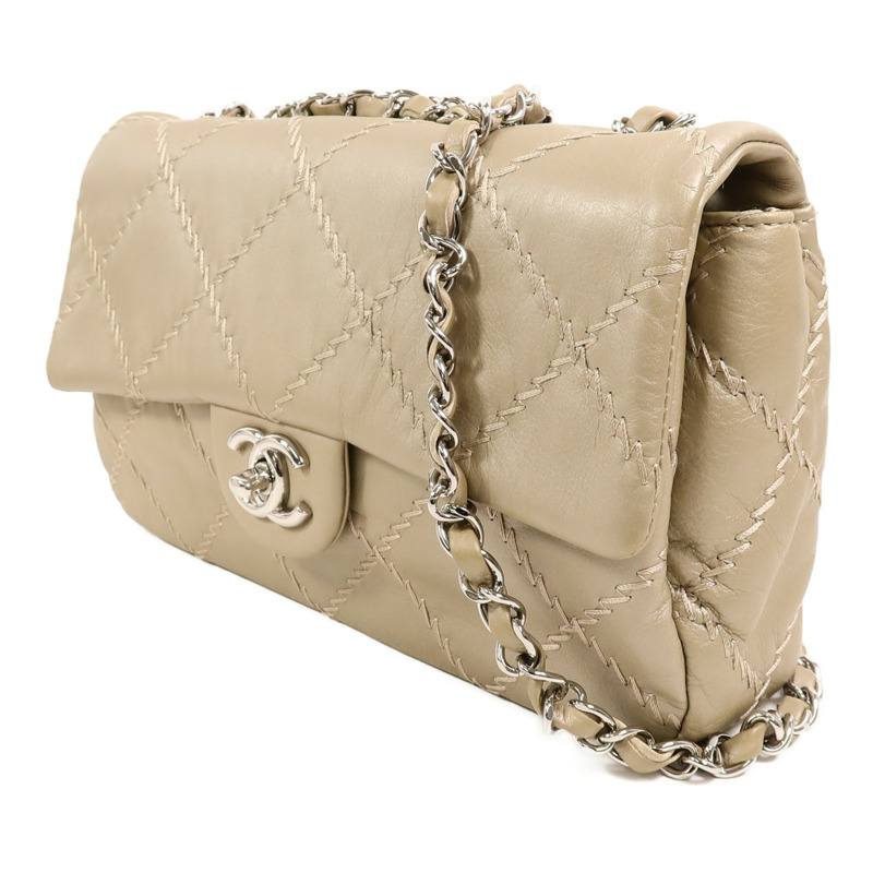 CHANEL 羊皮皮革Chain Shoulder鏈帶肩背袋-2