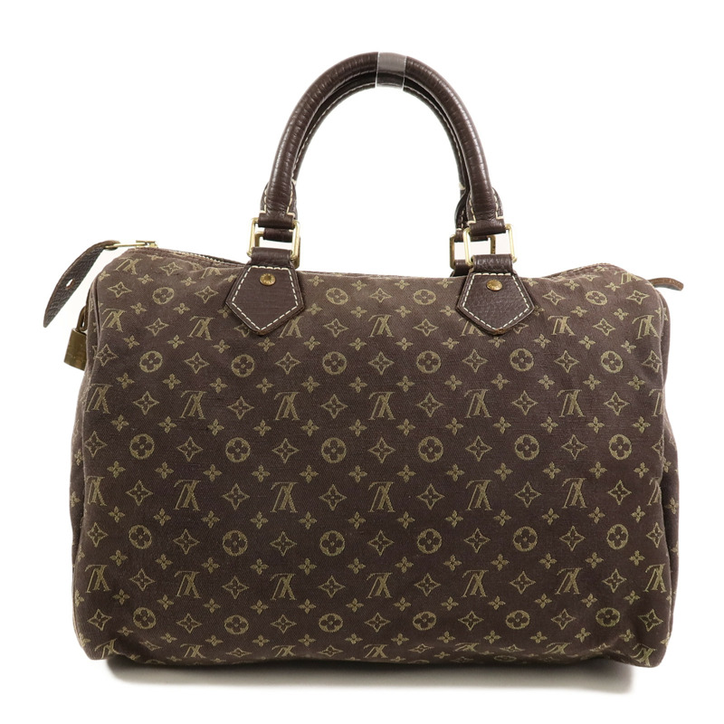 LOUIS VUITTON Monogram Mini Lin Speedy 30手挽袋-1