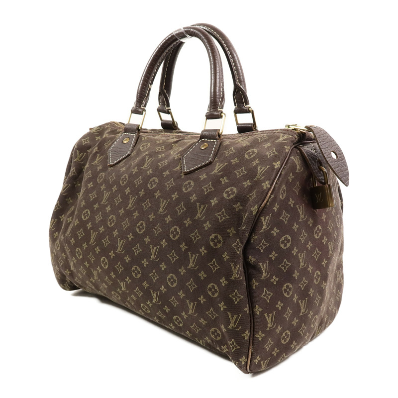 LOUIS VUITTON Monogram Mini Lin Speedy 30手挽袋-2