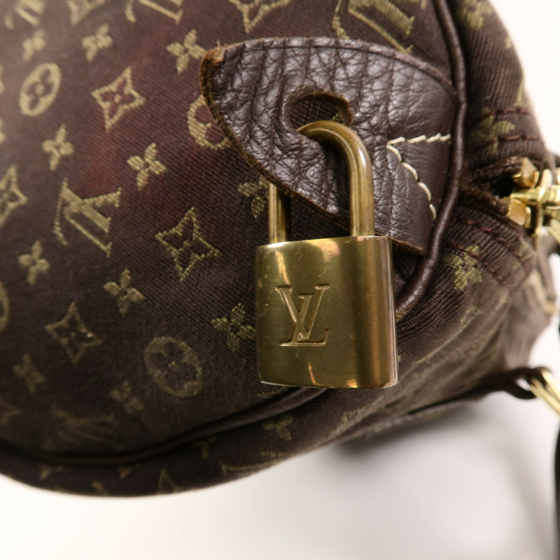 LOUIS VUITTON Monogram Mini Lin Speedy 30手挽袋-7