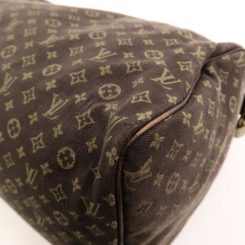 LOUIS VUITTON Monogram Mini Lin Speedy 30手挽袋-10