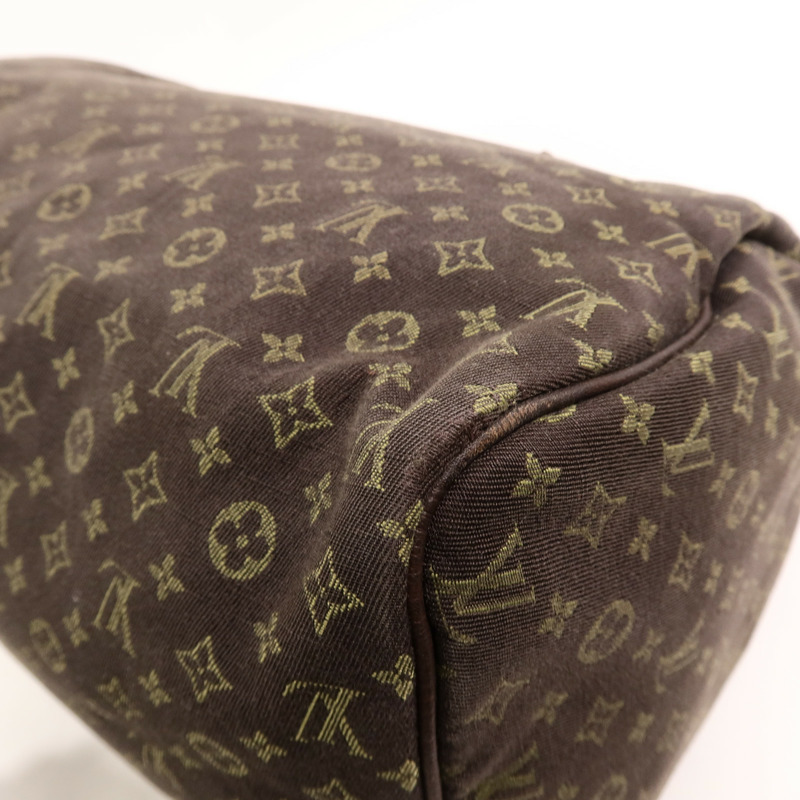 LOUIS VUITTON Monogram Mini Lin Speedy 30手挽袋-12