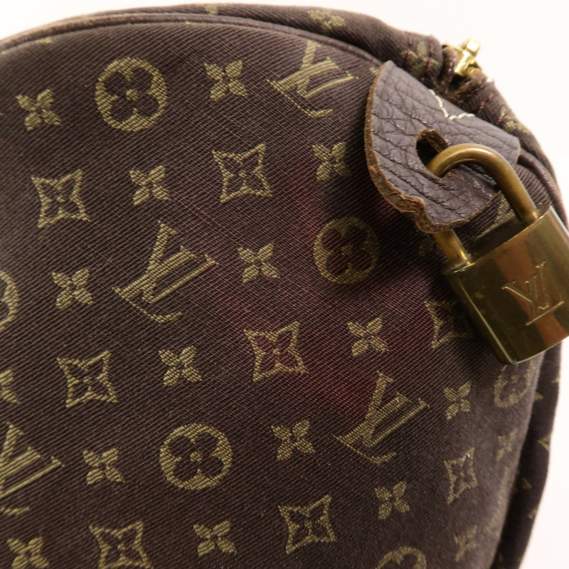 LOUIS VUITTON Monogram Mini Lin Speedy 30手挽袋-14