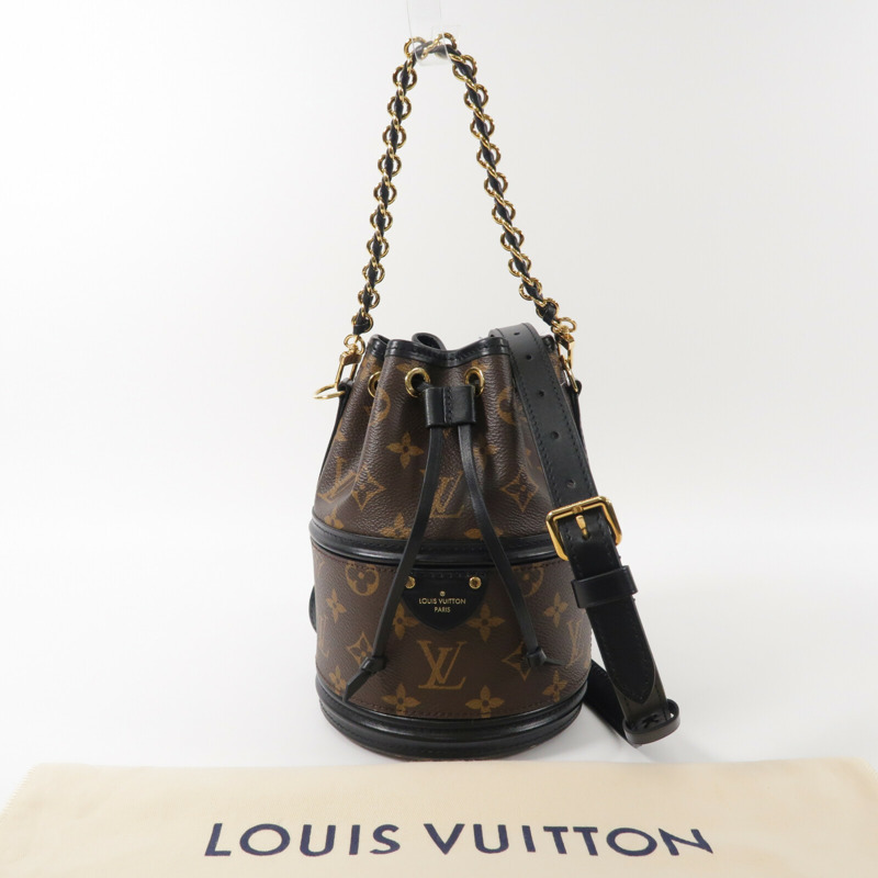 LOUIS VUITTON Monogram/牛皮皮革Canoe手挽肩背兩用袋-9