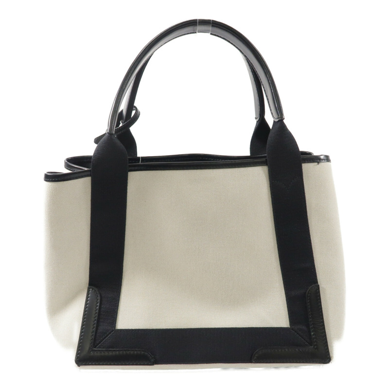 BALENCIAGA 牛皮皮革/帆布Navy Cabas Small手挽袋-1