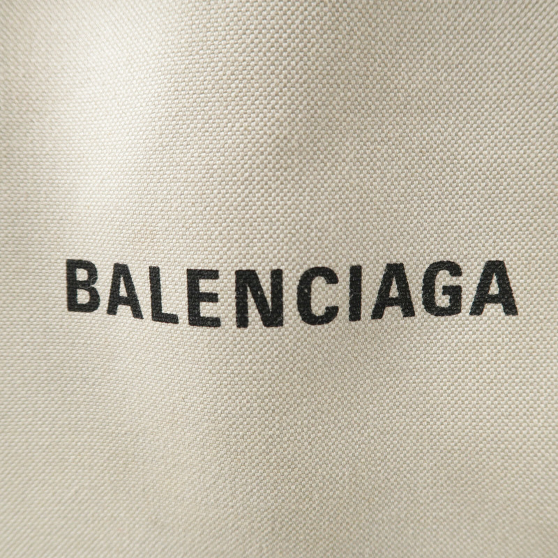 BALENCIAGA 牛皮皮革/帆布Navy Cabas Small手挽袋-5