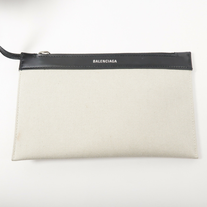 BALENCIAGA 牛皮皮革/帆布Navy Cabas Small手挽袋-8