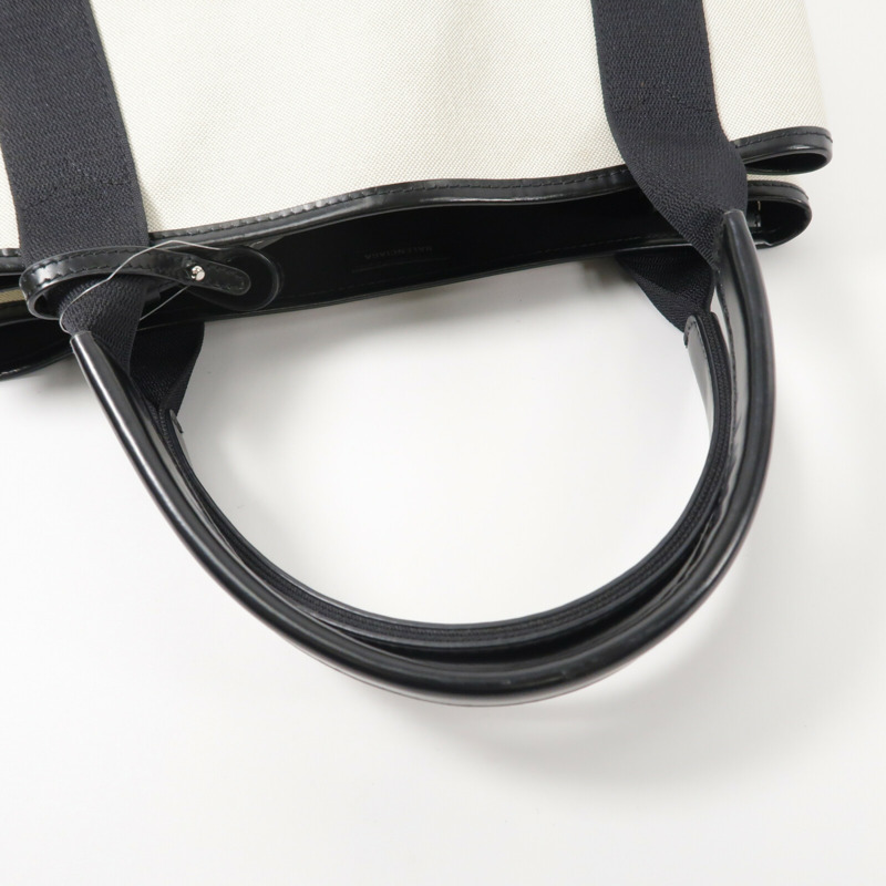 BALENCIAGA 牛皮皮革/帆布Navy Cabas Small手挽袋-10