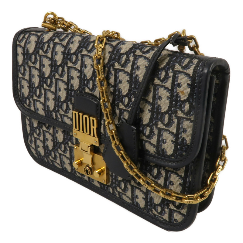 Dior 帆布Dioraddict Flap Bag鏈帶肩背袋-1